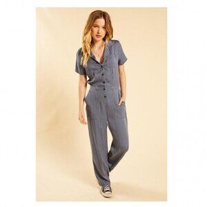 LACAUSA Striped Montana Jumpsuit